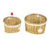 Cesta Pensile Con Pizzo E Decorazione Fiore